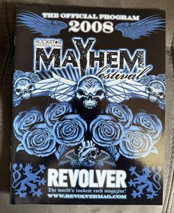 2008 Mayhem Festival Revolver Official Program Mag Rockstar Energy Drink