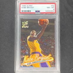 1996-97 Kobe Bryant Fleer Ultra Rookie PSA 8