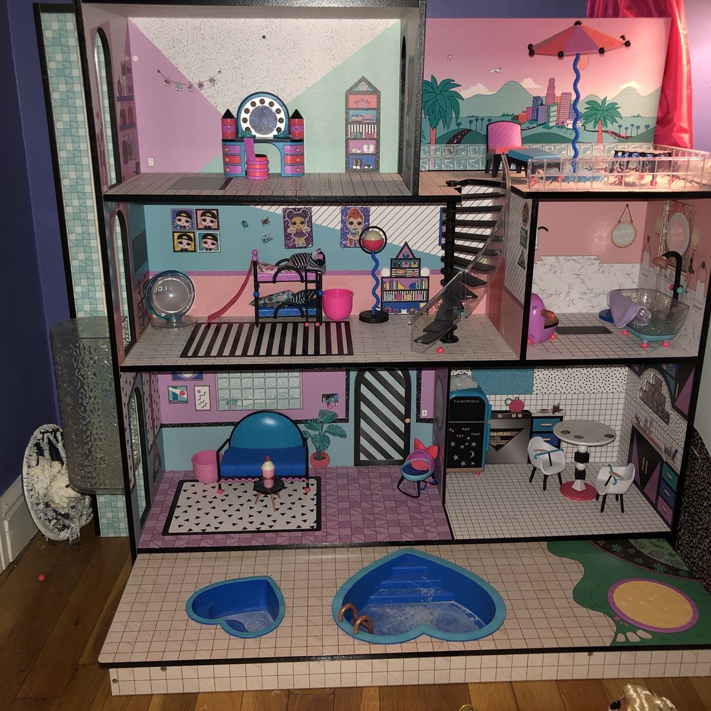 LOL Doll House With Dolls And Accessories