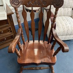 Solid Wood Rocking Chair 