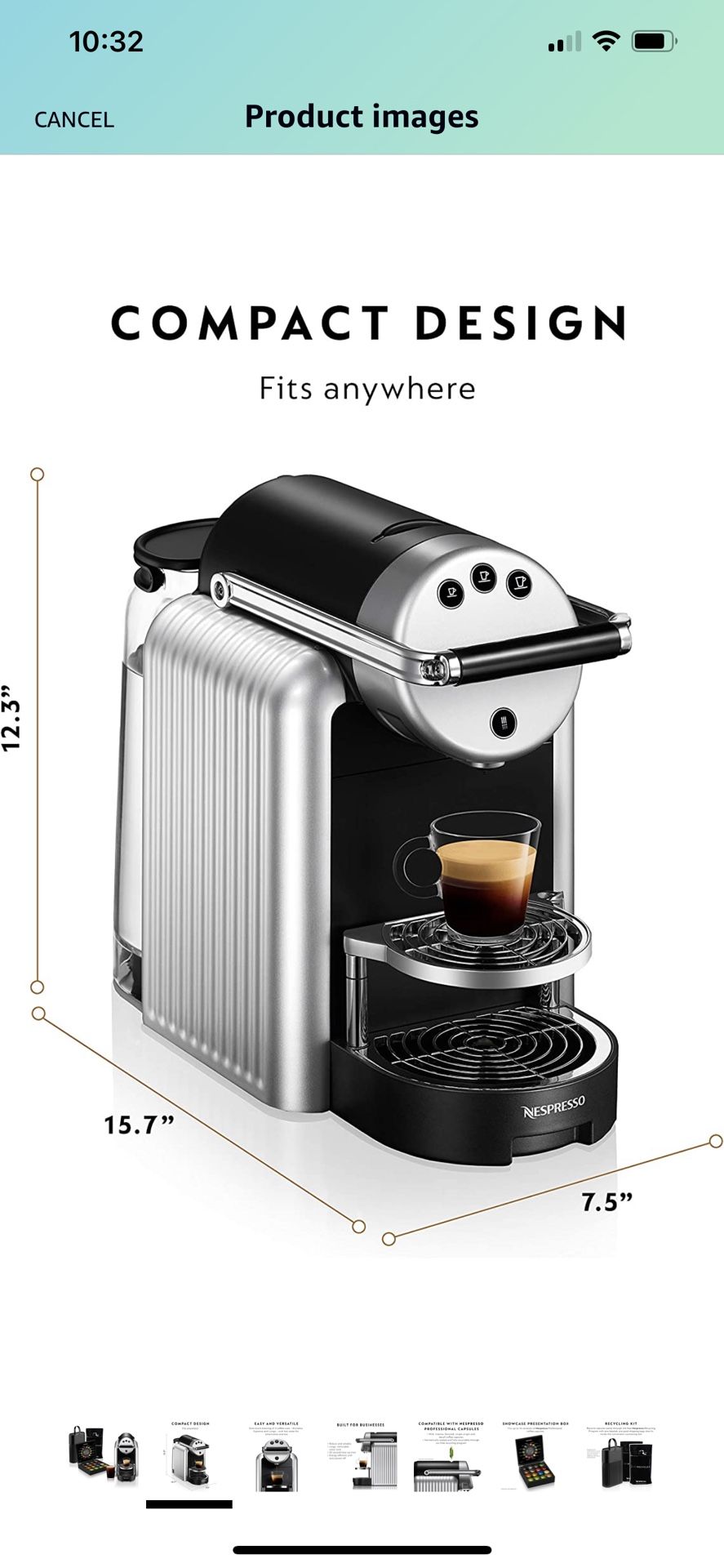 Profesional Zenius Nespresso. With 28 Capsules