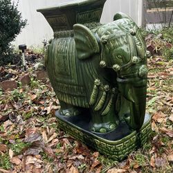 Green  Elephant Plant Stand
