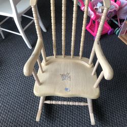 Cream colored childrens rocking chair! 