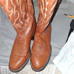 Tony Lama Boot, Light Brown In Color, $40.00