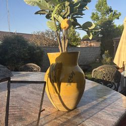 Pottery Barn Heavy Vase ceramic large