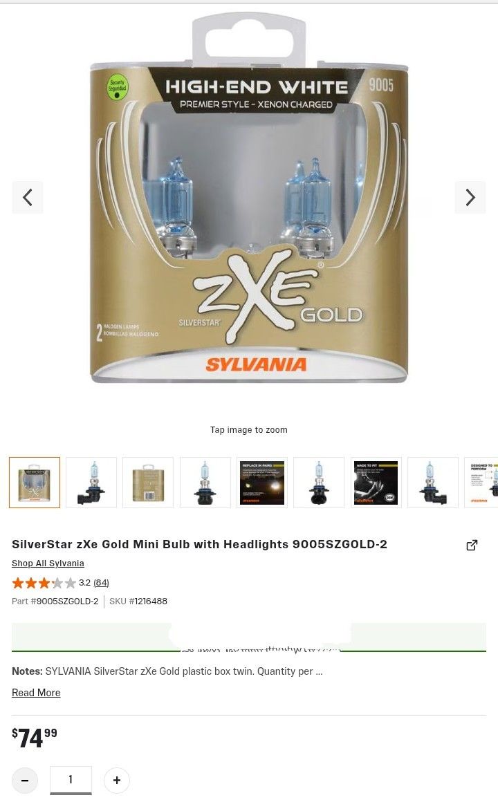 SilverStar zXe 9005 Headlights 