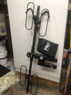 Blue ox towing bike rack