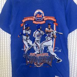 90s New York Mets triple threat single stitch tee size Medium 