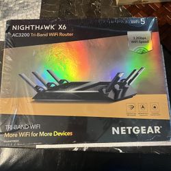 Brand New Netgear Nighthawk X6 AC3200 Tri-Band WiFi Router 