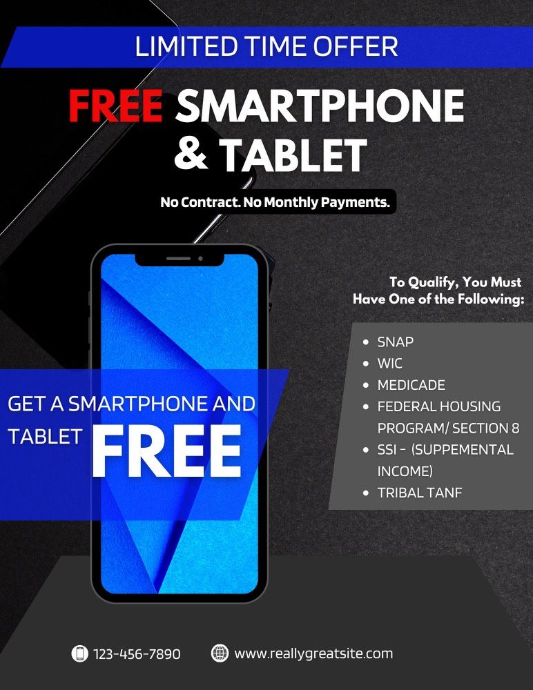 Free Phone Or Low Cost Tablets