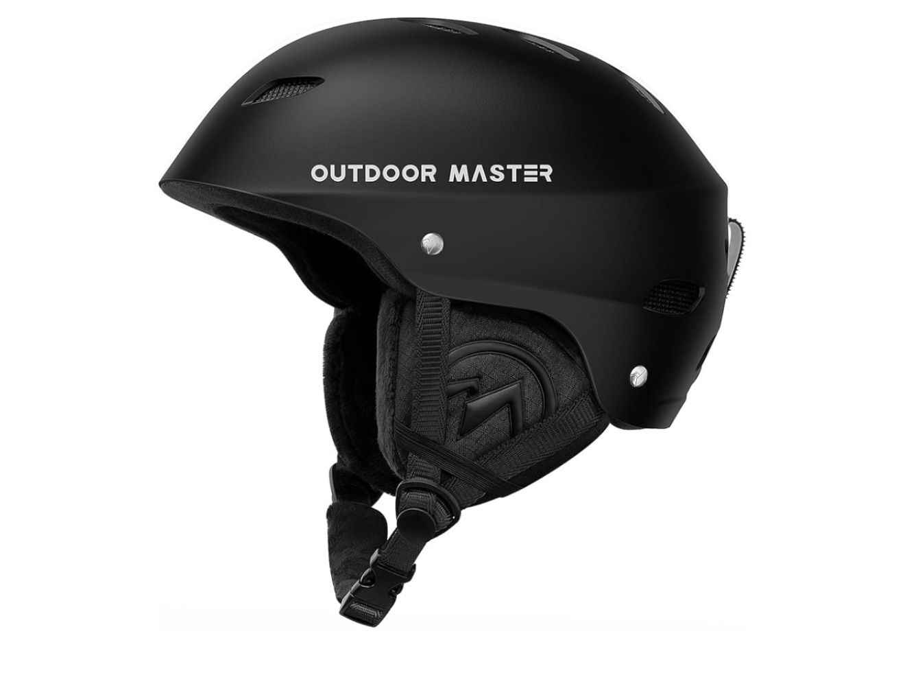 Kelvin Ski Helmet, Snowboarding Helmet, For Men, Women, Youth ( Outdoor Master) Black , Ski Helmet, Size Medium