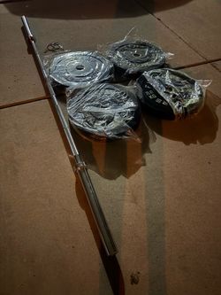 Olympic weights and bar