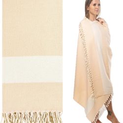 Turkish Towel (Peach , Beach Towel)