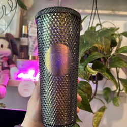 Starbucks Black Studded Unicorn Plastic Cold Cup Tumbler