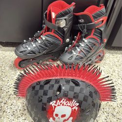 Roller Skates with Helmet -Set