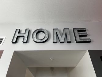 HOME Metal Wall Marquee Letters