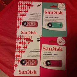 SanDisk 32GB USB Flash Drive.  $15 Each