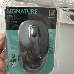 Logitech Signature M650 Wireless Mouse, Large, Graphite