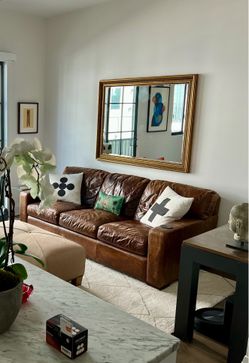 Custom Leather Couch