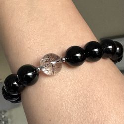 Black Tourmaline & Black Rutile 