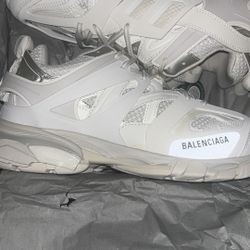Balenciaga White Tracks Size 9