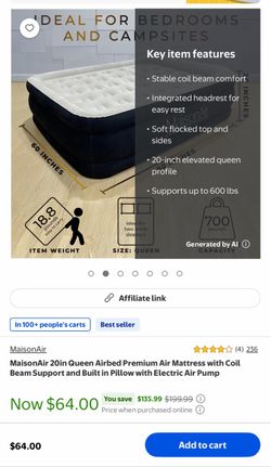 Queen air mattress