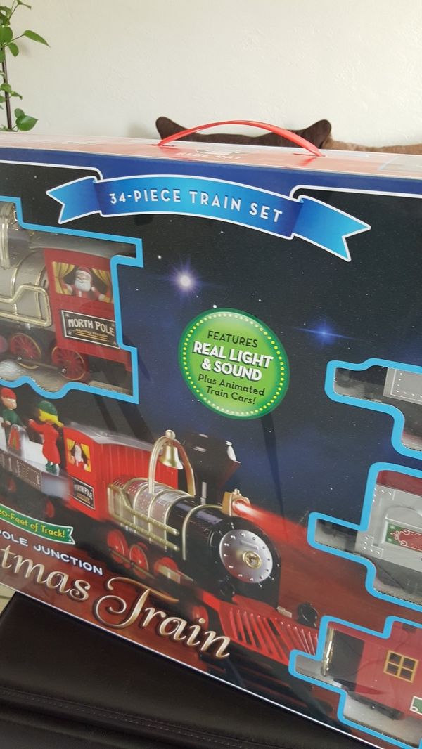 brand new north pole junction christmas train real light sound and animated train cars for sale in el paso tx offerup - North Pole Junction Christmas Train brand new north pole junction christmas train real light sound and animated train cars for sale in el paso tx offerup - North Pole Junction Christmas Train