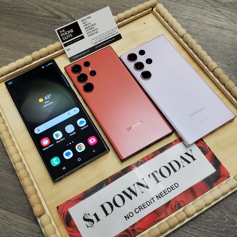 🔥Top of the Line Features for Less! Samsung Galaxy S23 Ultra – $1 DOWN Available