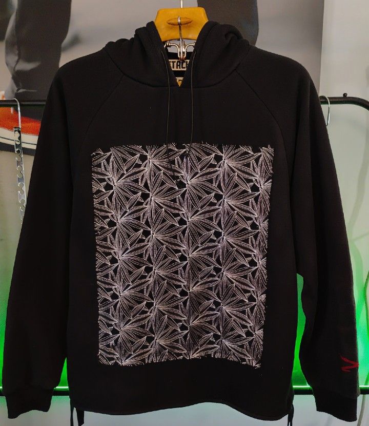 Detache The Piranha Hoodie Men's Large Black Streetwear
