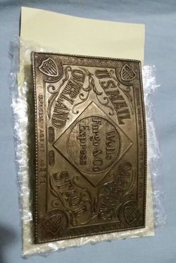 Vintage Wells Fargo & Co Express belt buckle