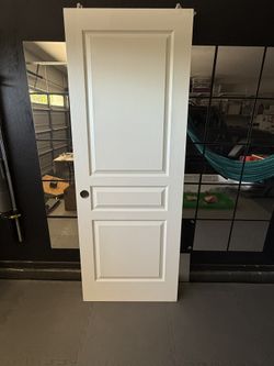 Pair of Builder-Grade Bypass Sliding Closet Doors – White