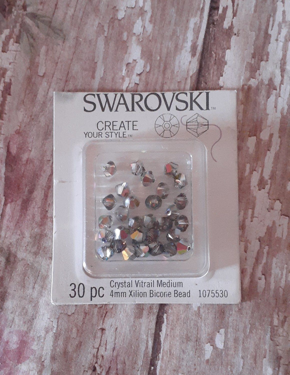 Swarovski Crystal Vitrail Medium Xilion Bicone 4mm Beads