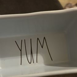 Rae Dunn pastel blue mini Yum loaf