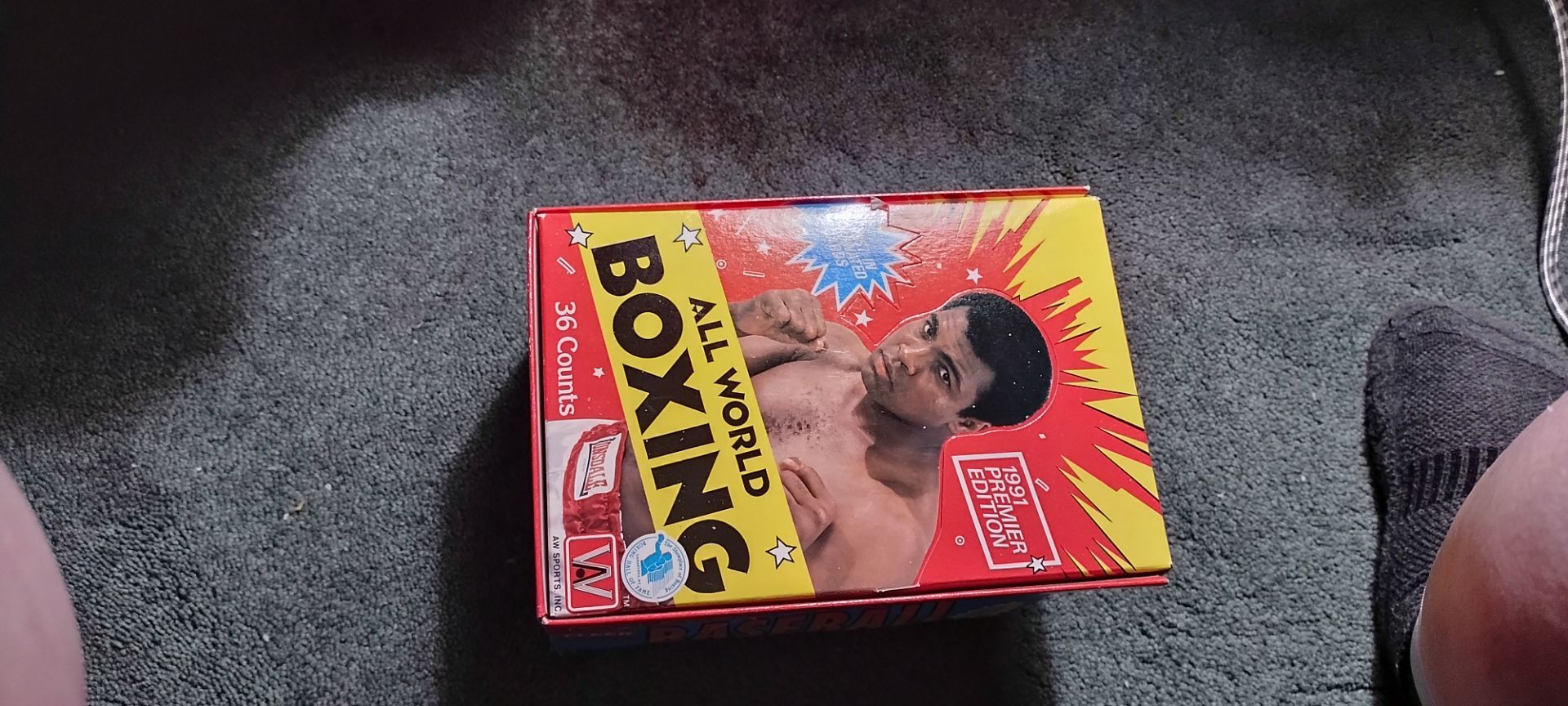 Boxing 1991 Premier Edition All World Boxing Wax Box cash porch pickup Redmond