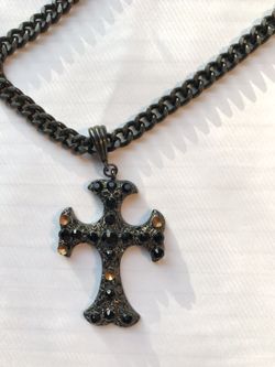 2 x1 inch Cross pendant necklace