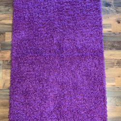 Purple Shag Area Rug
