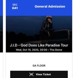 JID Ticket w/ Fast Lane Access