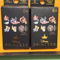 Disney Princess Ariel Harp Fish Enamel Metal Pin Bubbles Blind Box 