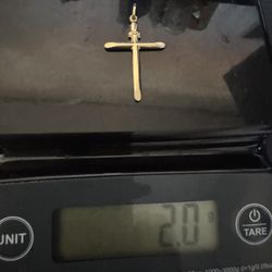 18kt  Real Gold Cross Pendant