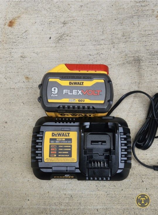 Dewalt 60v Battery Flexvolt And Charger Brand New