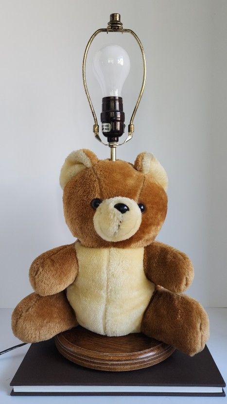 Vintage Teddy Bear Lamp