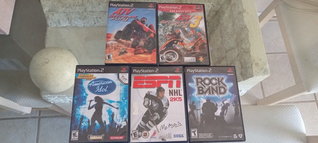 Sony PS2 lot of 5 Games , All Work As They Should