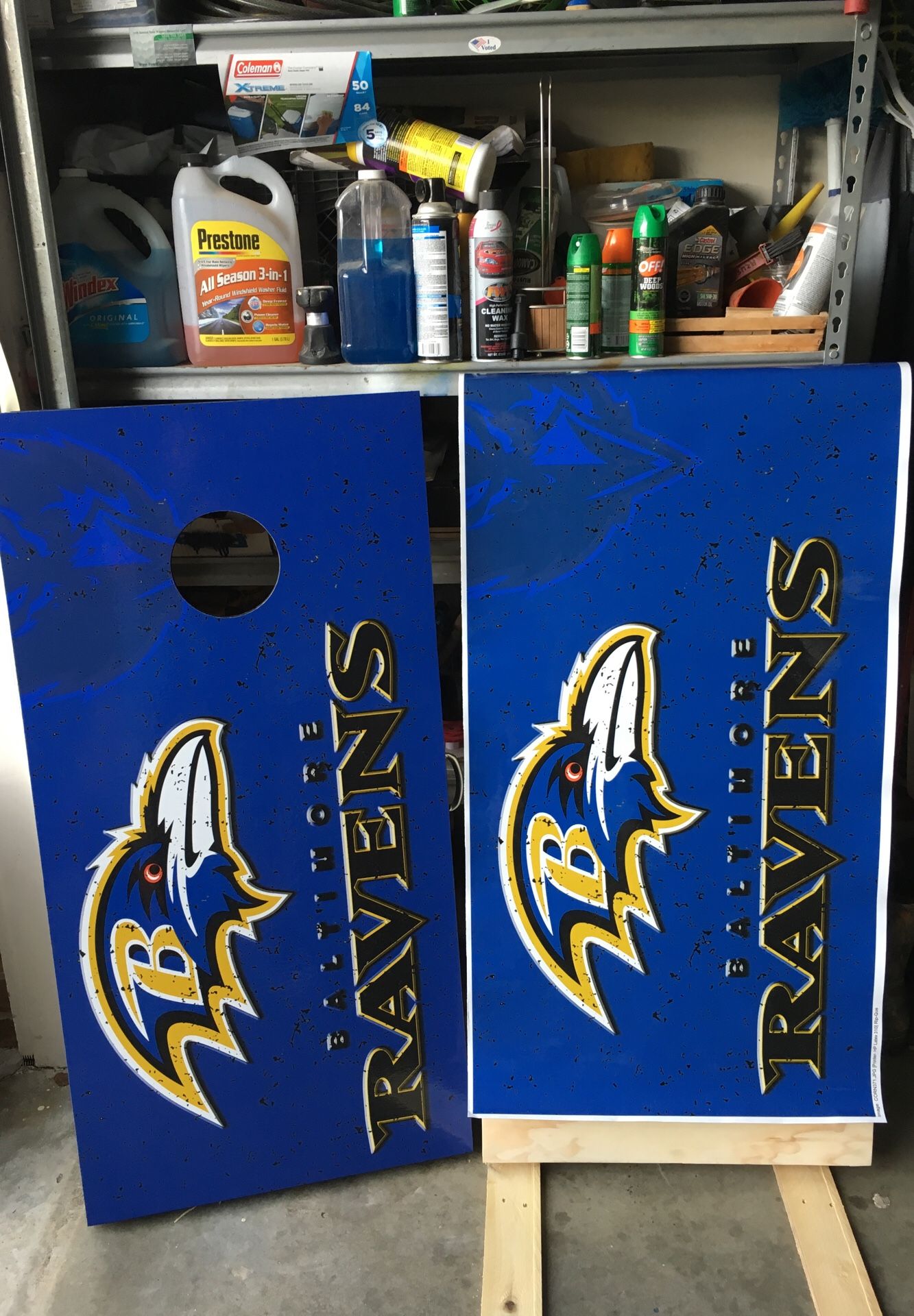 Ravens Cornhole set