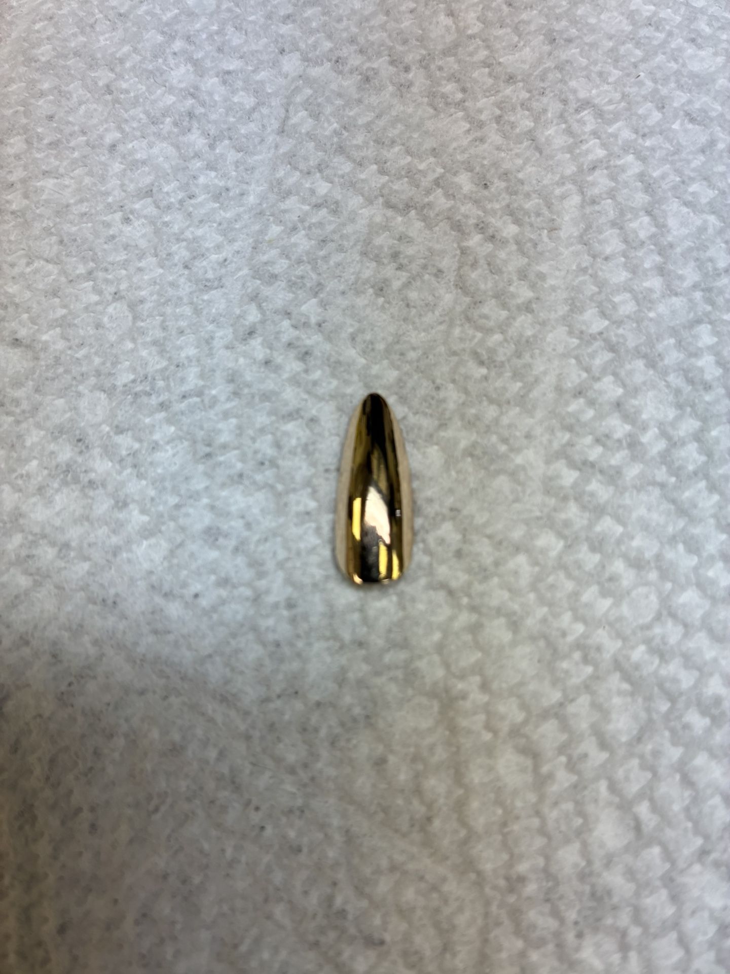 14K Solid Gold Almond Shape Fingernail