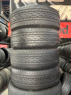 275-55-20 Continental Used Tires (4) 300$ Installed and Balanced Located at 1305 Preston Ave Pasadena Tx 77503