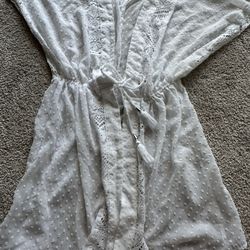 Women's Swimsuit Cover up Beach Dress  White 