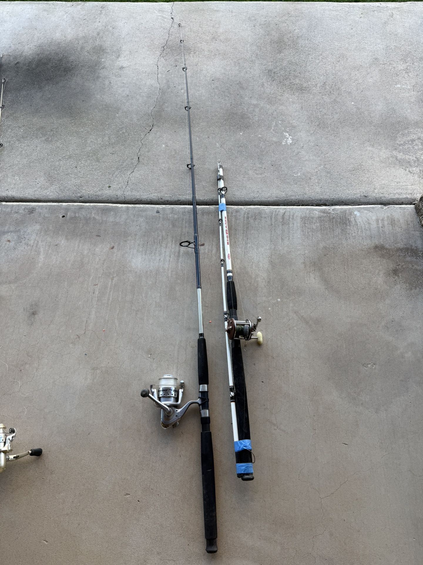 2 Fishing Pole - Berkley Big Game And Berkley Fusion With Reels