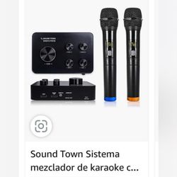 Sound Town Sistema mezclador de karaoke