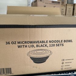 36oz  Microwaveable Noodle  Bowl With Lid 