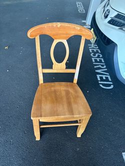 solid wood chair